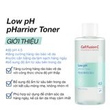  Toner Cân Bằng Cấp Ẩm Tăng Cường Hàng Rào Bảo Vệ Da Cell Fusion C Low pH Pharrier Toner 