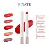  Son Dưỡng Bóng Làm Hồng Môi Bắt Sáng & Làm Đầy Môi Thuần Chay Pinate Bare Glow Peptide Melting Balm 1.8G 