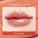  Son Dưỡng Bóng Làm Hồng Môi Bắt Sáng & Làm Đầy Môi Thuần Chay Pinate Bare Glow Peptide Melting Balm 1.8G 