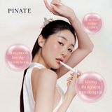  Son Dưỡng Bóng Làm Hồng Môi Bắt Sáng & Làm Đầy Môi Thuần Chay Pinate Bare Glow Peptide Melting Balm 1.8G 