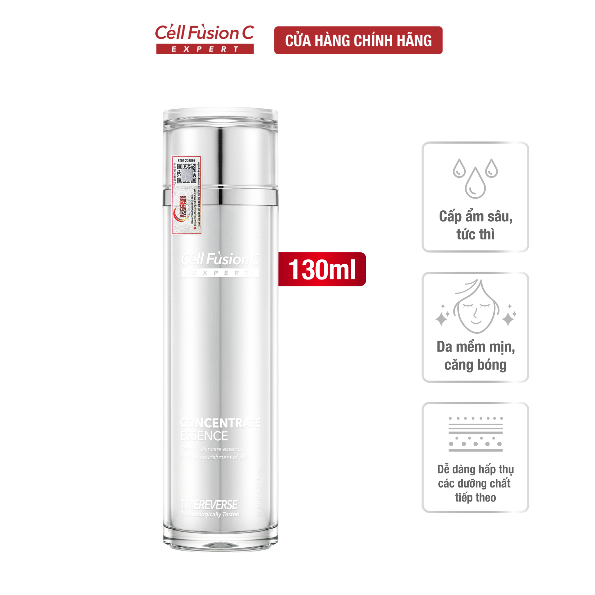  Tinh Chất Săn Chắc, Ngăn Ngừa Lão Hóa 3In1 Cell Fusion C Expert Time Reverse Concentrate Essence 