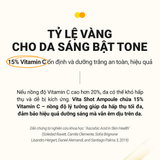  Siêu Tinh Chất Vi Kim 300 Vitamin C 15% Dưỡng Trắng Mờ Thâm Sạm Nám Cell Fusion C Toning C Vita Shot Ampoule 