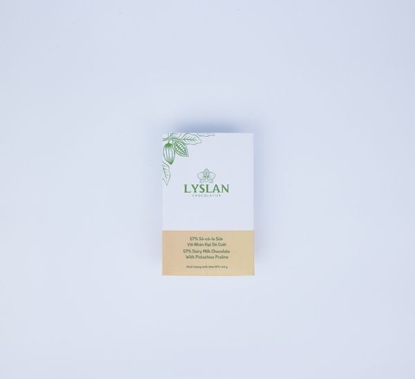 57% Dairy Milk Chocolate with Pistachios Praline 64g