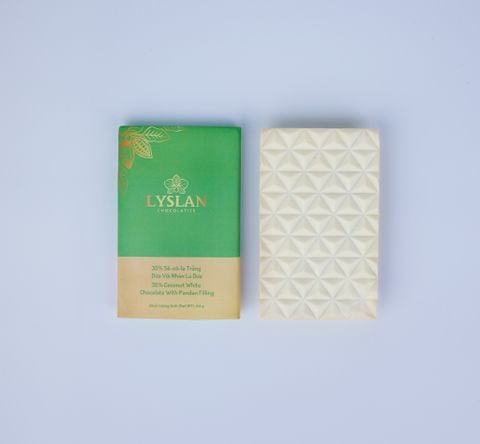 35% Sô-cô-la Trắng Dừa với Nhân Lá Dứa 64g