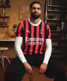  Áo Ac Milan sân nhà đỏ đen 24/25 bản Player 