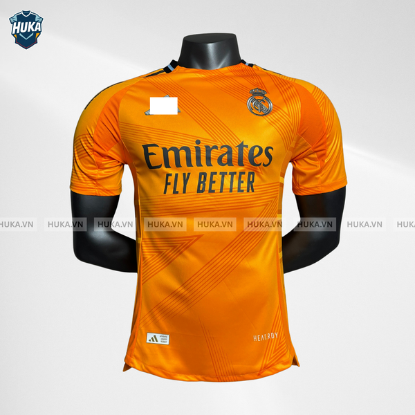  Áo Real Madrid sân khách cam 24/25 bản Player 