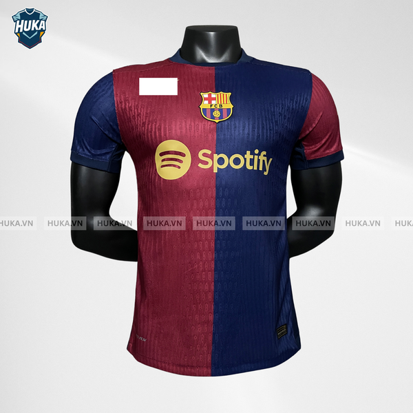  Áo Barcelona sân nhà đỏ xanh 24/25 bản Player 