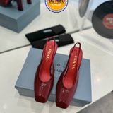 Giày cao gót công sở nữ Prada màu đỏ [SALE]