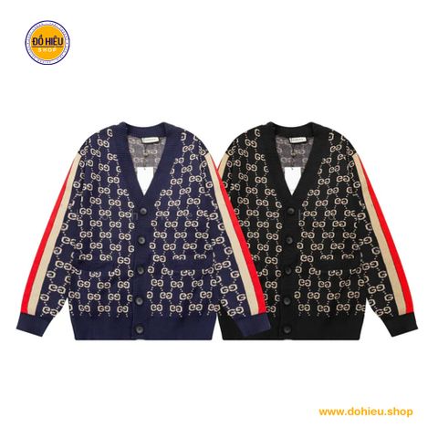 [Cardigan] Áo khoác len jacquard GG Shadow dành cho nam & nữ