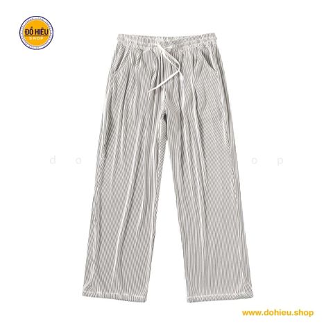 Quần xuông sọc dọc Issey Miyake dành cho nữ xuống phố