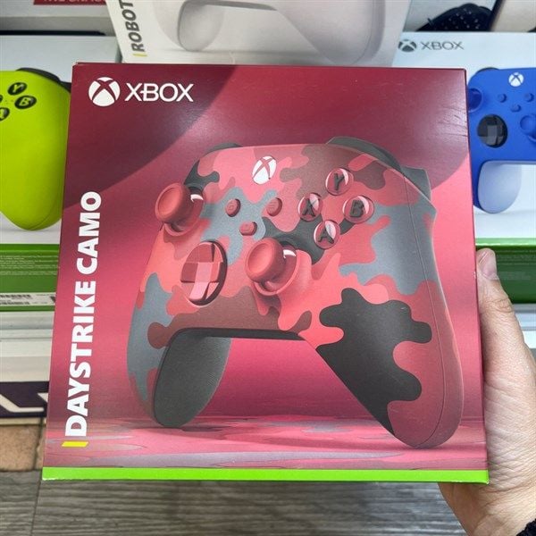 Tay cầm Xbox X camo đỏ