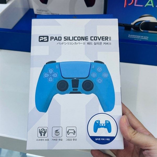 Bọc silicon xịn màu xanh nhạt