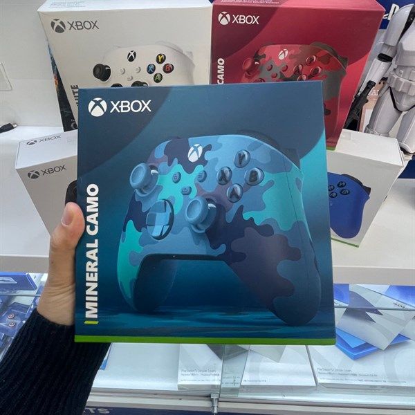 Tay cầm Xbox X camo xanh