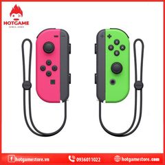 Tay cầm joy-con màu hồng xanh lá
