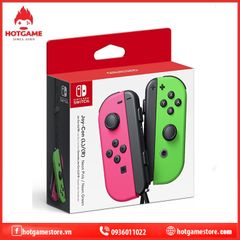 Tay cầm joy-con màu hồng xanh lá