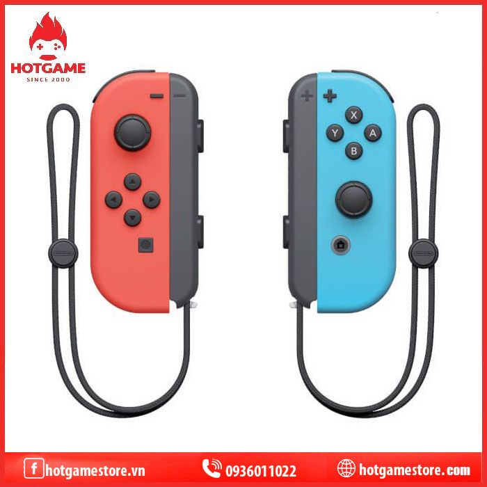 Tay cầm Joy-con màu xanh - cam