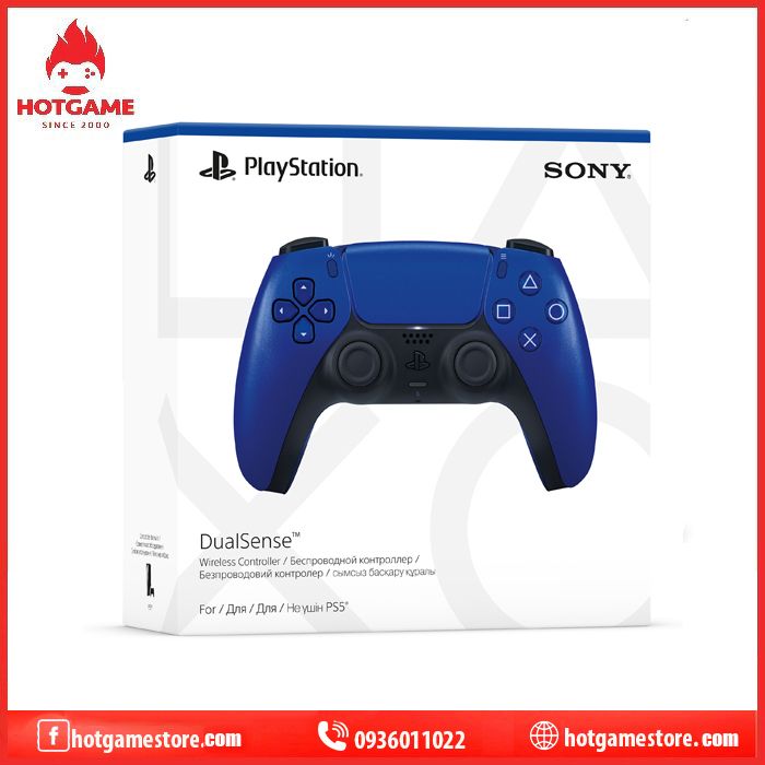 Tay cầm Ps5 Cobalt blue ( nhập khẩu )