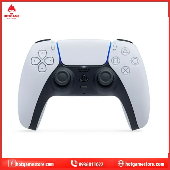 Tay cầm Ps5 màu trắng ( nhập khẩu )