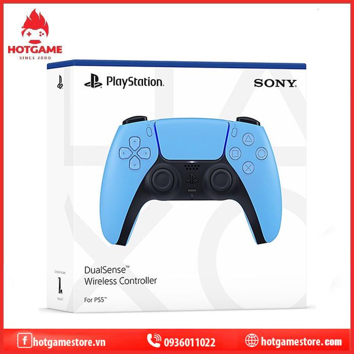 Tay cầm Ps5 Starlight blue ( nhập khẩu )