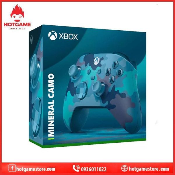 Tay cầm Xbox X camo xanh