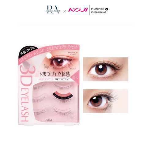 Lông mi giả Koji 3D eyelash (tái sử dụng được 30 lần)