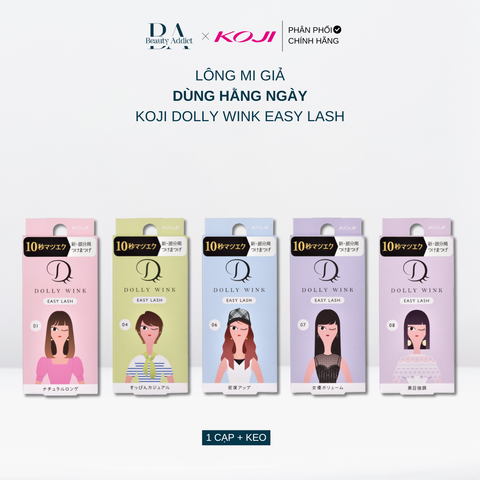 Mi giả dùng hằng ngày Koji Dolly Wink Easy Lash - No 01-08