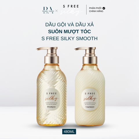 Dầu gội và dầu xả suôn mượt tóc S Free Silky Smooth