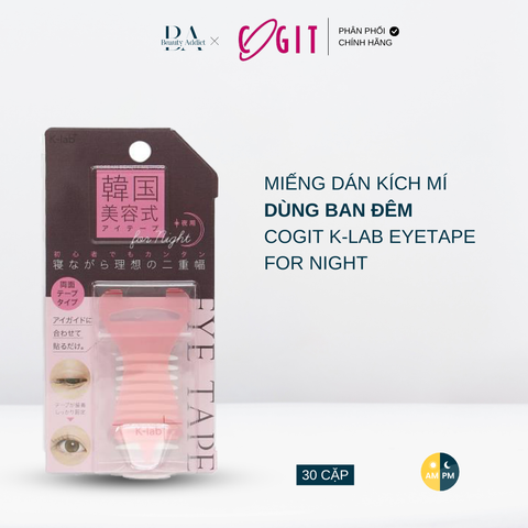 Miếng dán kích mí COGIT K-LAB Eyetape cho buổi tối - 60 miếng