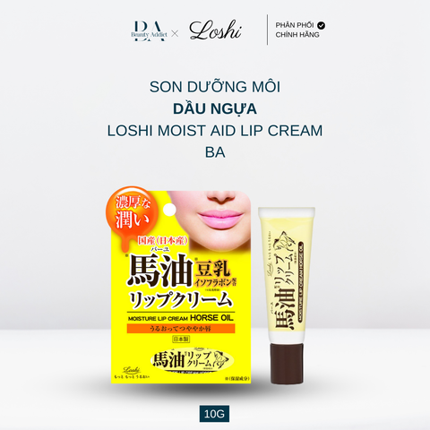 Son dưỡng môi dầu ngựa Loshi Moist Aid Lip Cream BA