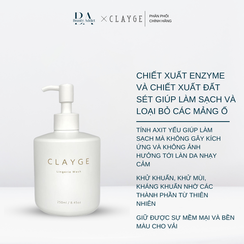 Nước giặt đồ lót diệt khuẩn khử mùi Clayge Lingerie Wash