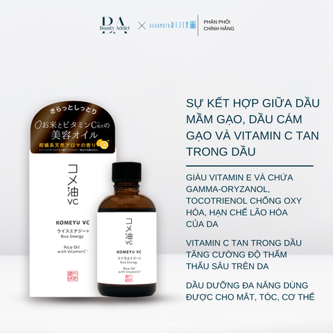 Dầu gạo kết hợp Vitamin C Kuramoto Bijin Rice Energy VC
