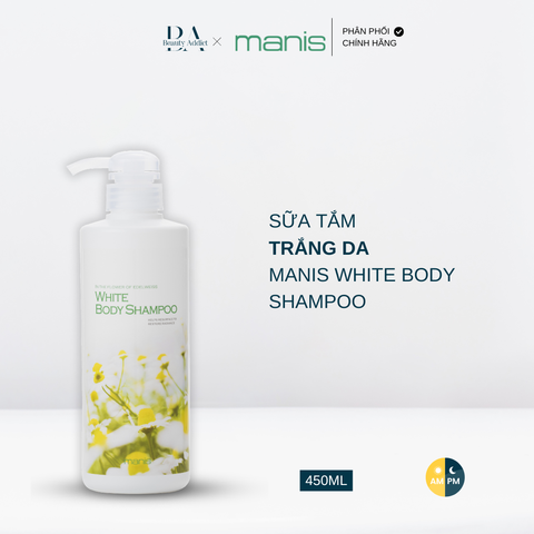 Sữa tắm trắng da manis White Body Shampoo 450ml