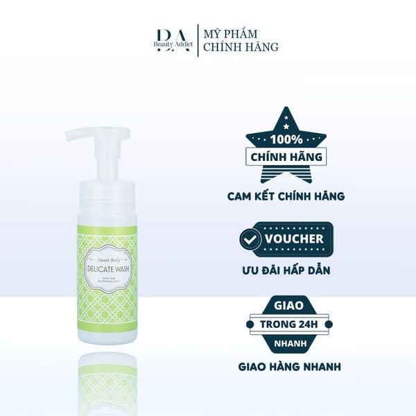 Dung dịch vệ sinh phụ nữ mùi thảo mộc Sweet Body Delicate Wash