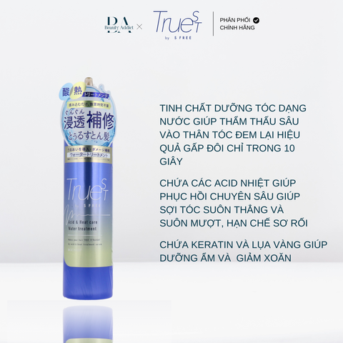 Tinh chất dưỡng chăm sóc tóc nhiệt Truest By S Free Acid&Heat Care Water Treatment