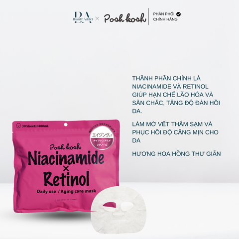Mặt nạ dùng hằng ngày chống lão hóa - POSH KOSH AG MASK 30Sheets