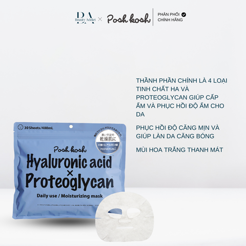 Mặt nạ dùng hằng ngày phục hồi ẩm - POSH KOSH MO MASK 30Sheets