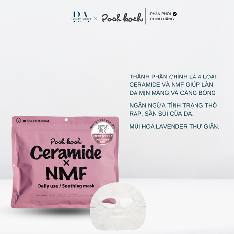 Mặt nạ dùng hằng ngày làm mịn da - POSH KOSH SO MASK 30Sheets