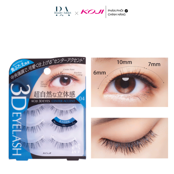 Lông mi giả Koji 3D eyelash (tái sử dụng được 30 lần)