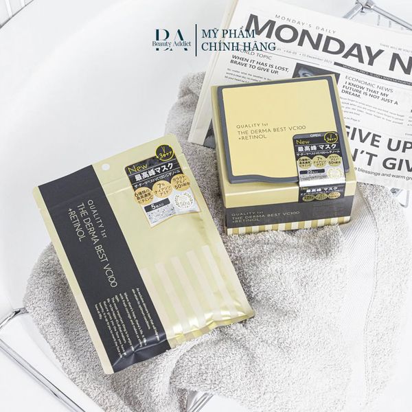 Mặt nạ chống lão hóa The Derma Best VC100 + Retinol 5 Sheets