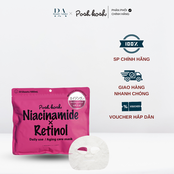 Mặt nạ dùng hằng ngày chống lão hóa - POSH KOSH AG MASK 30Sheets