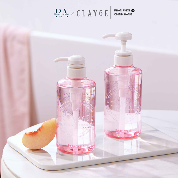 Sữa tắm dưỡng ẩm hương đào Clayge Body Wash M