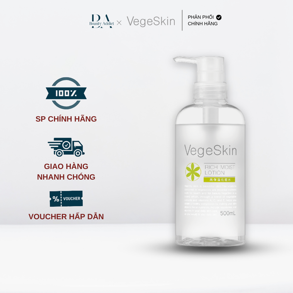Sữa dưỡng ẩm rau củ VegeSkin Rich Moist Lotion 500ml