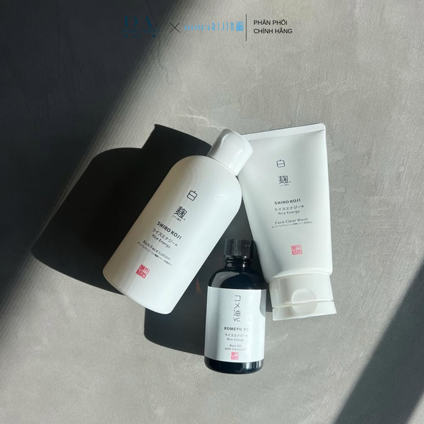 Lotion chiết xuất men gạo dưỡng trắng Kuramoto Bijin Rice Energy Shirokoji Rich Face Lotion