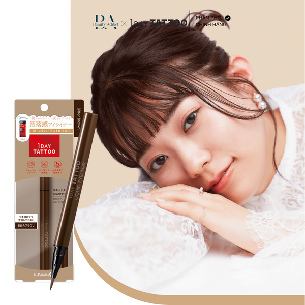 Bút kẻ mắt chống lem trôi K-Palette 1DAY TATTOO Liquid Eyeliner