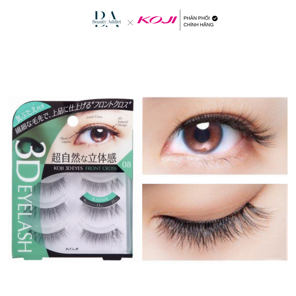 Lông mi giả Koji 3D eyelash (tái sử dụng được 30 lần)