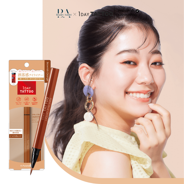 Bút kẻ mắt chống lem trôi K-Palette 1DAY TATTOO Liquid Eyeliner