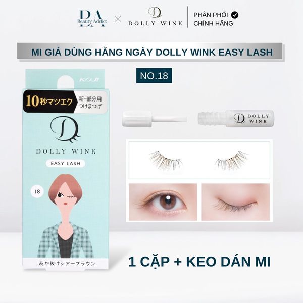 Mi giả dùng hằng ngày Koji Dolly Wink Easy Lash - No 18-24