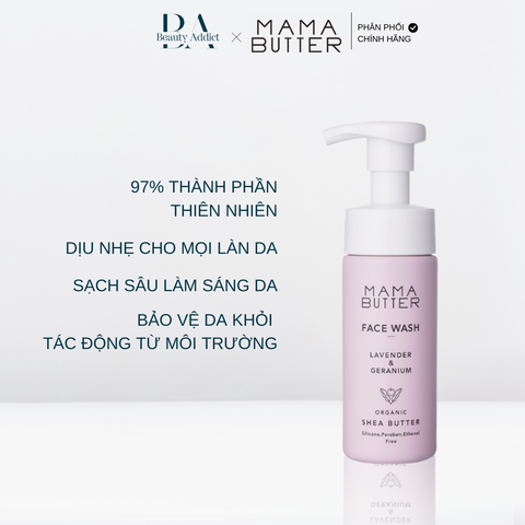 Sữa rửa mặt cho mẹ MAMA BUTTER Face Wash 150ml