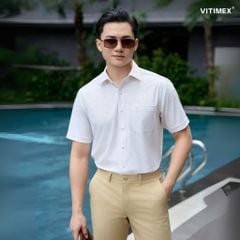 BST PTLL ÁO SƠ MI NGẮN TAY DÁNG RỘNG VITIMEX ARC 4064