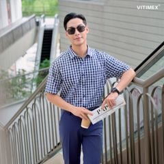BST PTLL ÁO SƠ MI NGẮN TAY DÁNG RỘNG VITIMEX ARC 7755